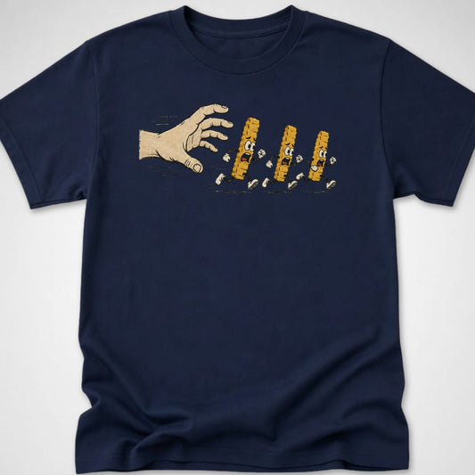 Gimmie Those Fries — Youth Tee — Navy