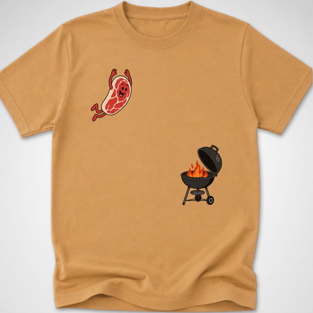 Steak Dive — Youth Tee — Old Gold