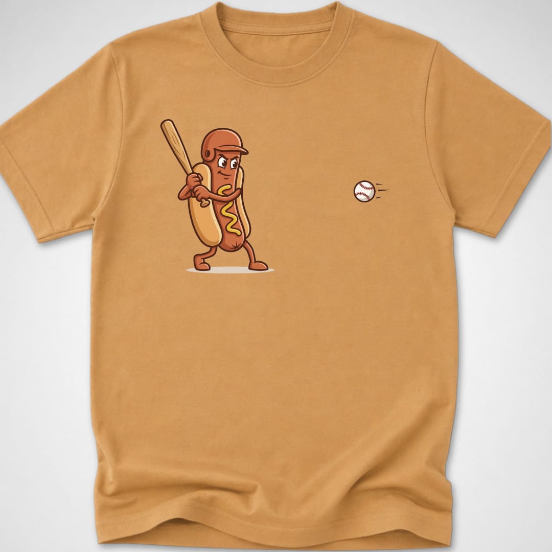 Dingers & Dogs — Youth Tee — Old Gold