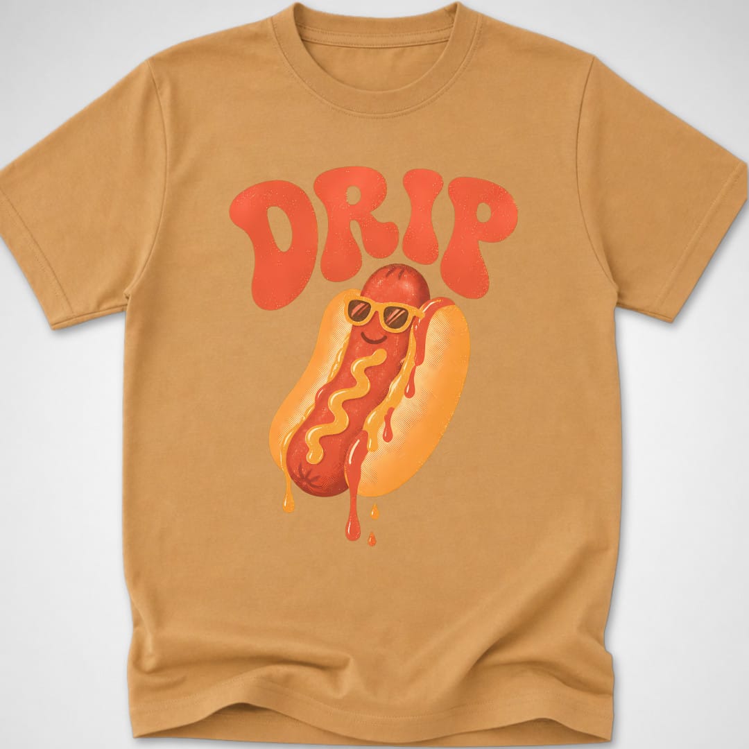 Drip — Youth Tee — Old Gold
