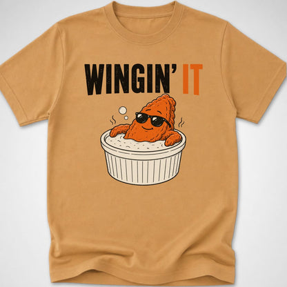 Wingin' It — Youth Tee — Old Gold