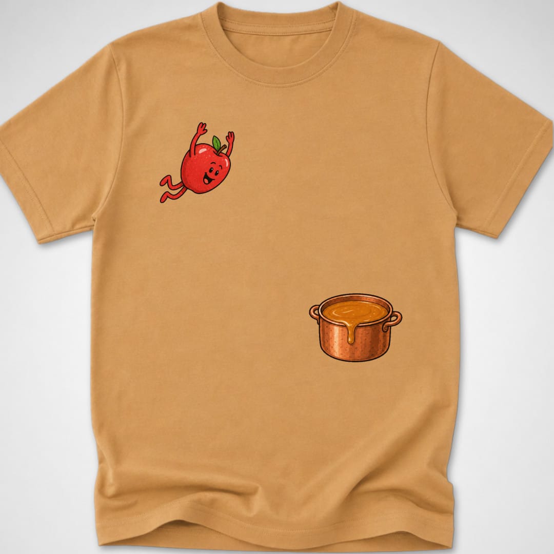 Caramel Apple Dive — Youth Tee — Old Gold