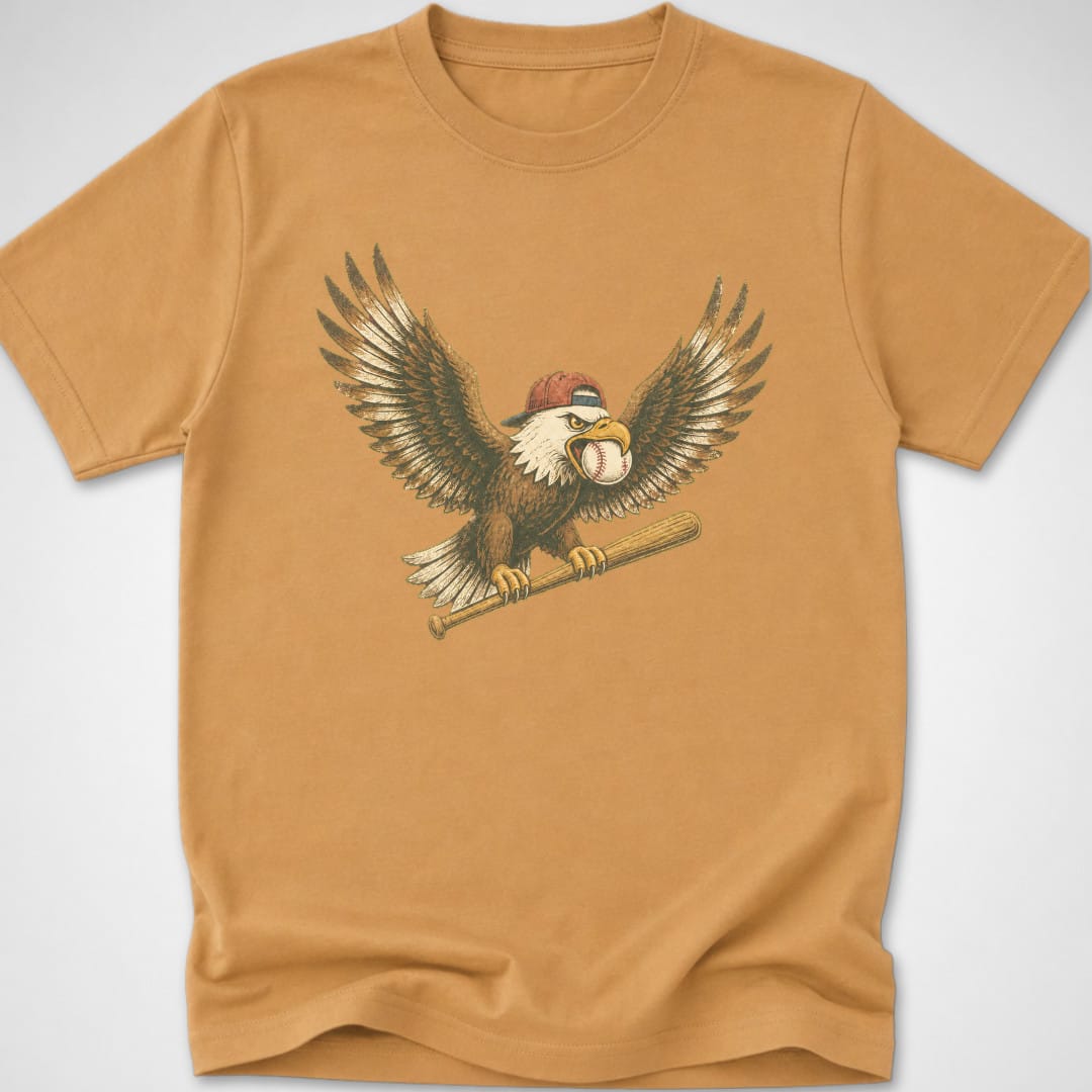 Eagle Slugger — Youth Tee — Old Gold