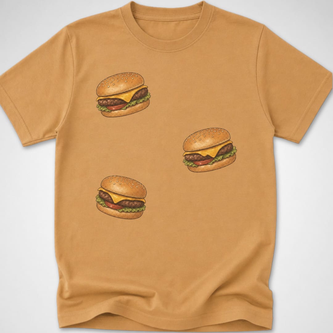 3 Burgers — Youth Tee — Old Gold