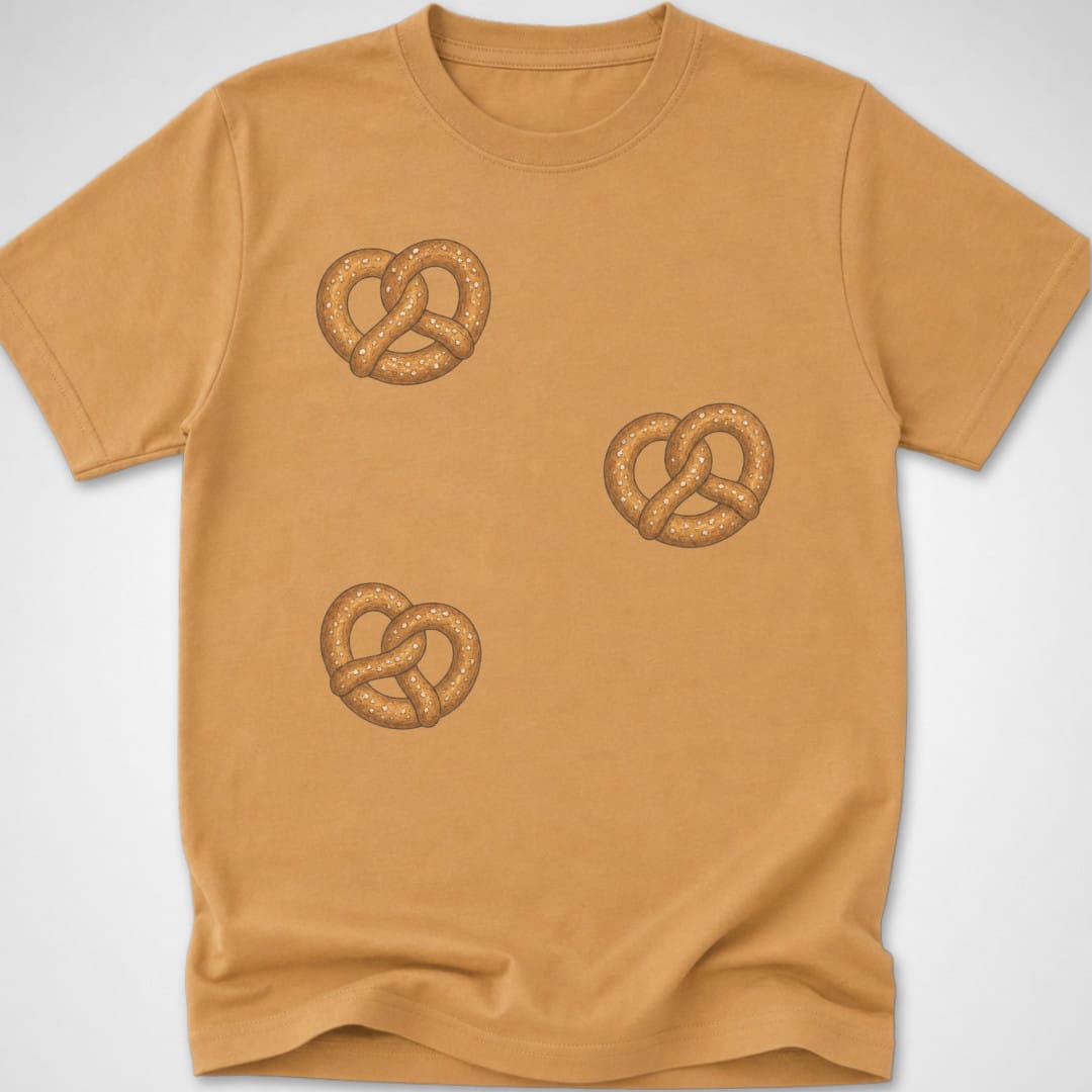 3 Pretzels — Youth Tee — Old Gold