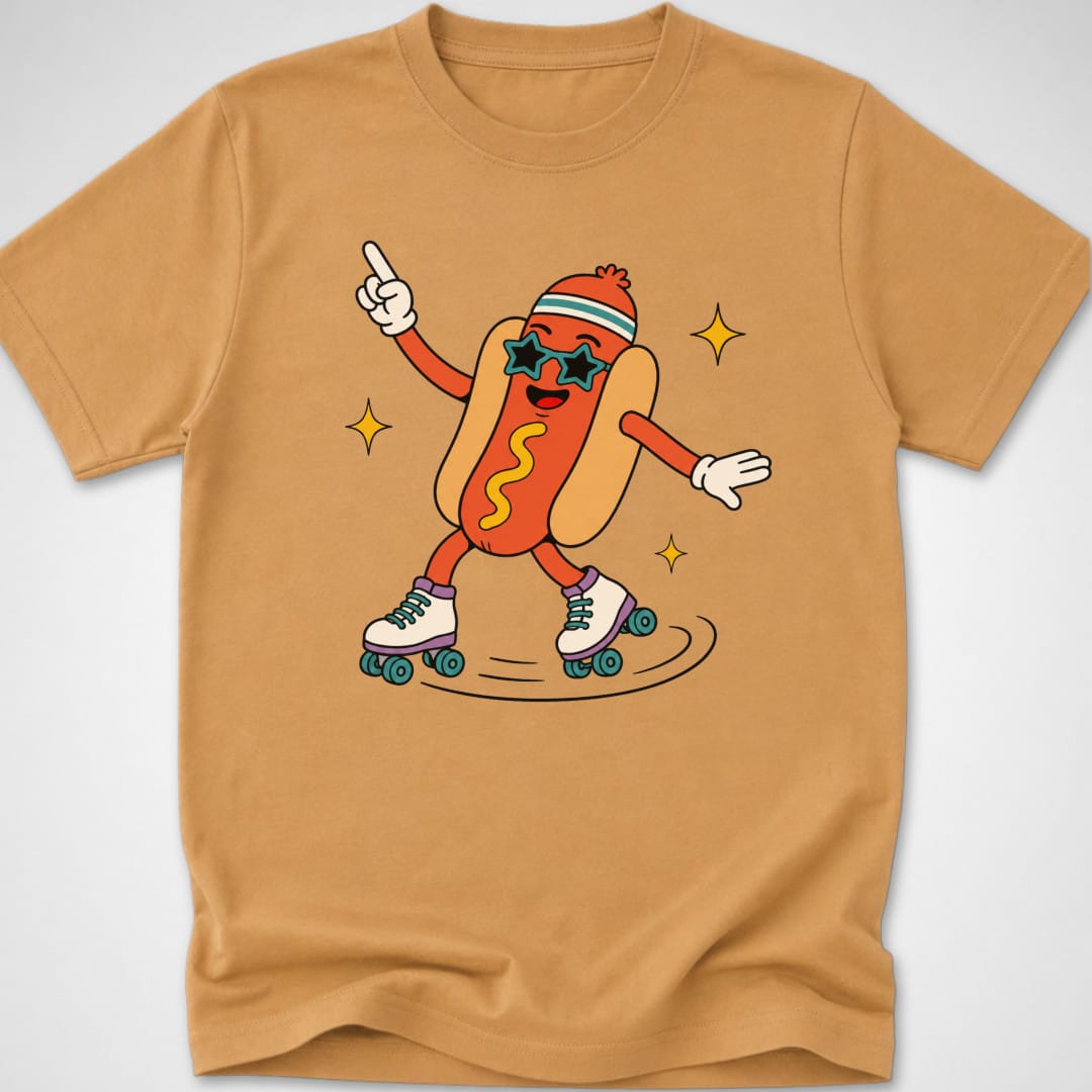 Disco Dog — Youth Tee — Old Gold