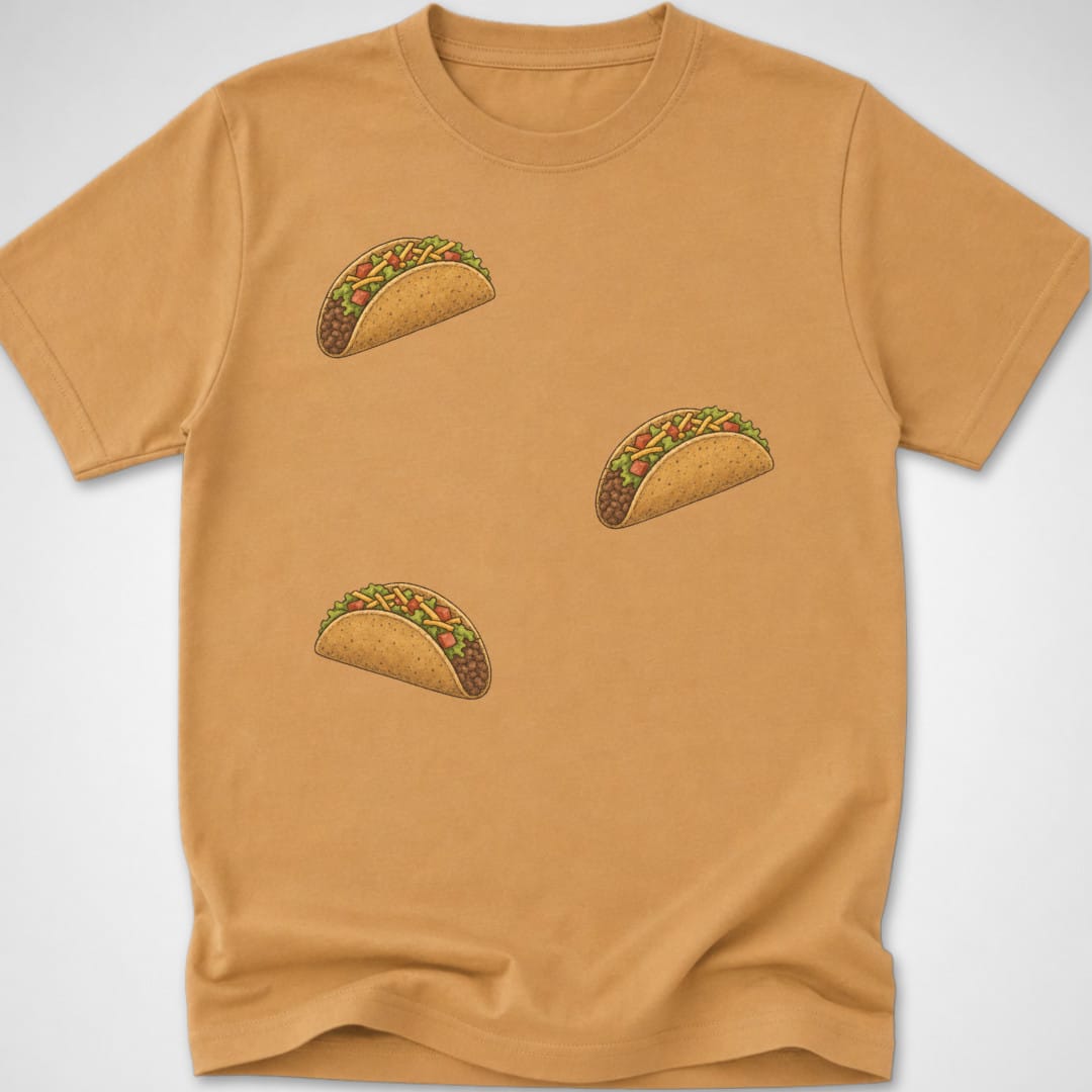 3 Tacos — Youth Tee — Old Gold