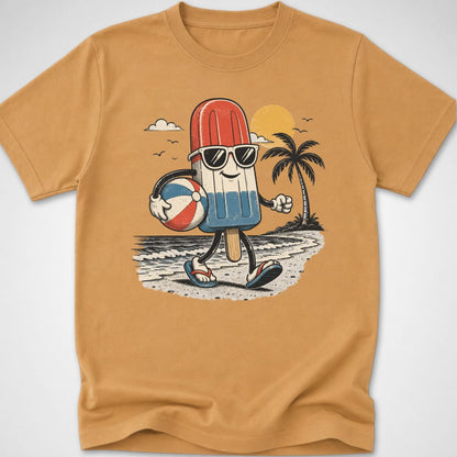Red, White & Chill — Youth Tee — Old Gold
