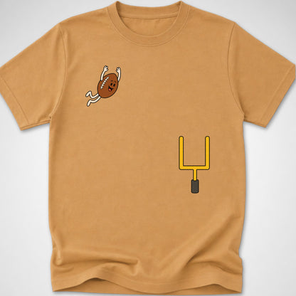 Football Dive — Youth Tee — Old Gold