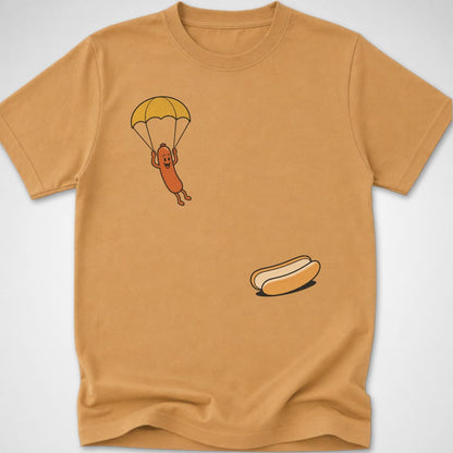 Hotdog Parachute — Youth Tee — Old Gold