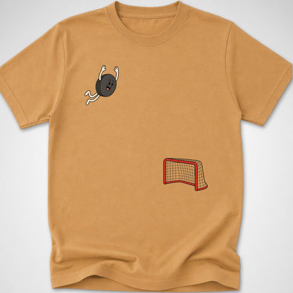 Hockey Dive — Youth Tee — Old Gold