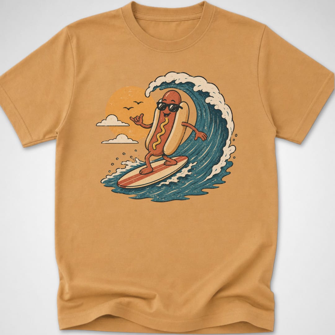 Hotdog Surf Club — Youth Tee — Old Gold