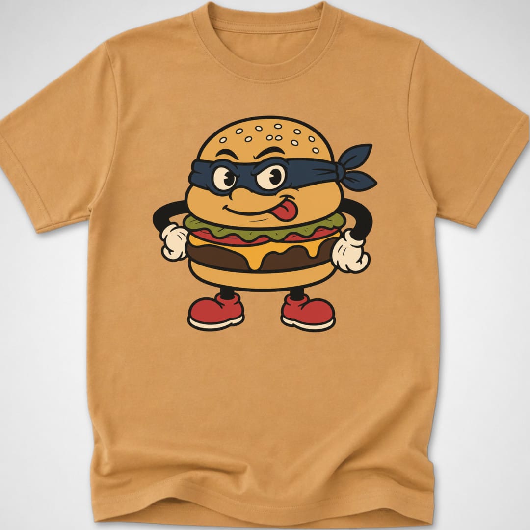 Burger Burglar — Youth Tee — Old Gold