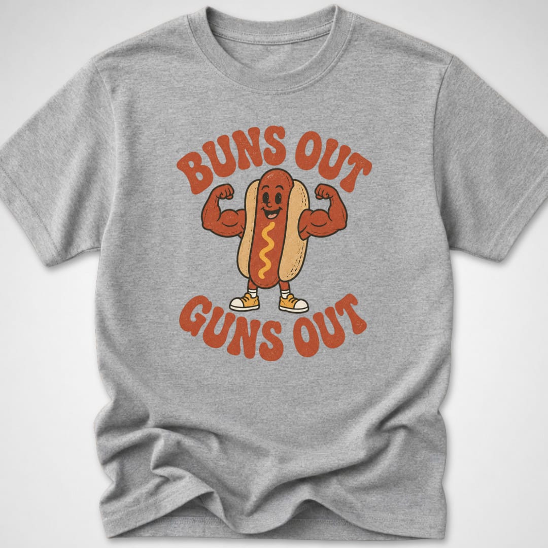 Bun's Out — Youth Tee — Sport Grey