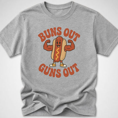 Bun's Out — Youth Tee — Sport Grey