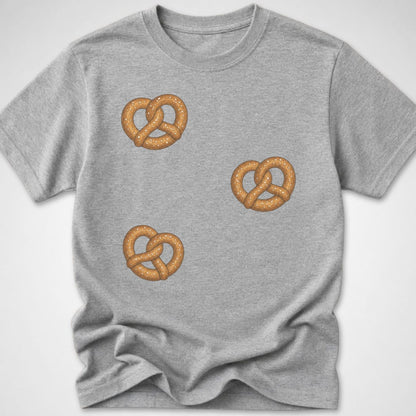 3 Pretzels — Youth Tee — Sport Grey