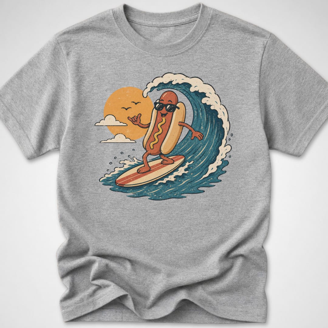 Hotdog Surf Club — Youth Tee — Sport Grey