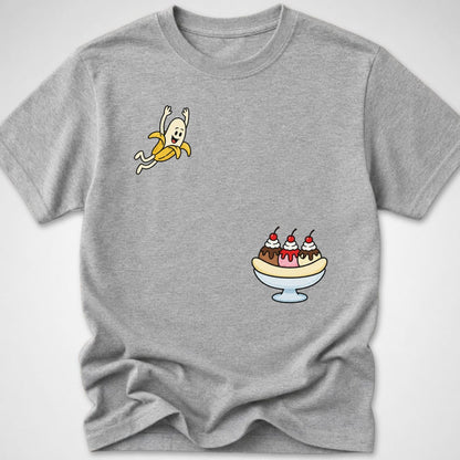 Banana Split Dive — Youth Tee — Sport Grey