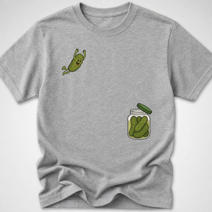 Pickle Dive — Youth Tee — Sport Grey