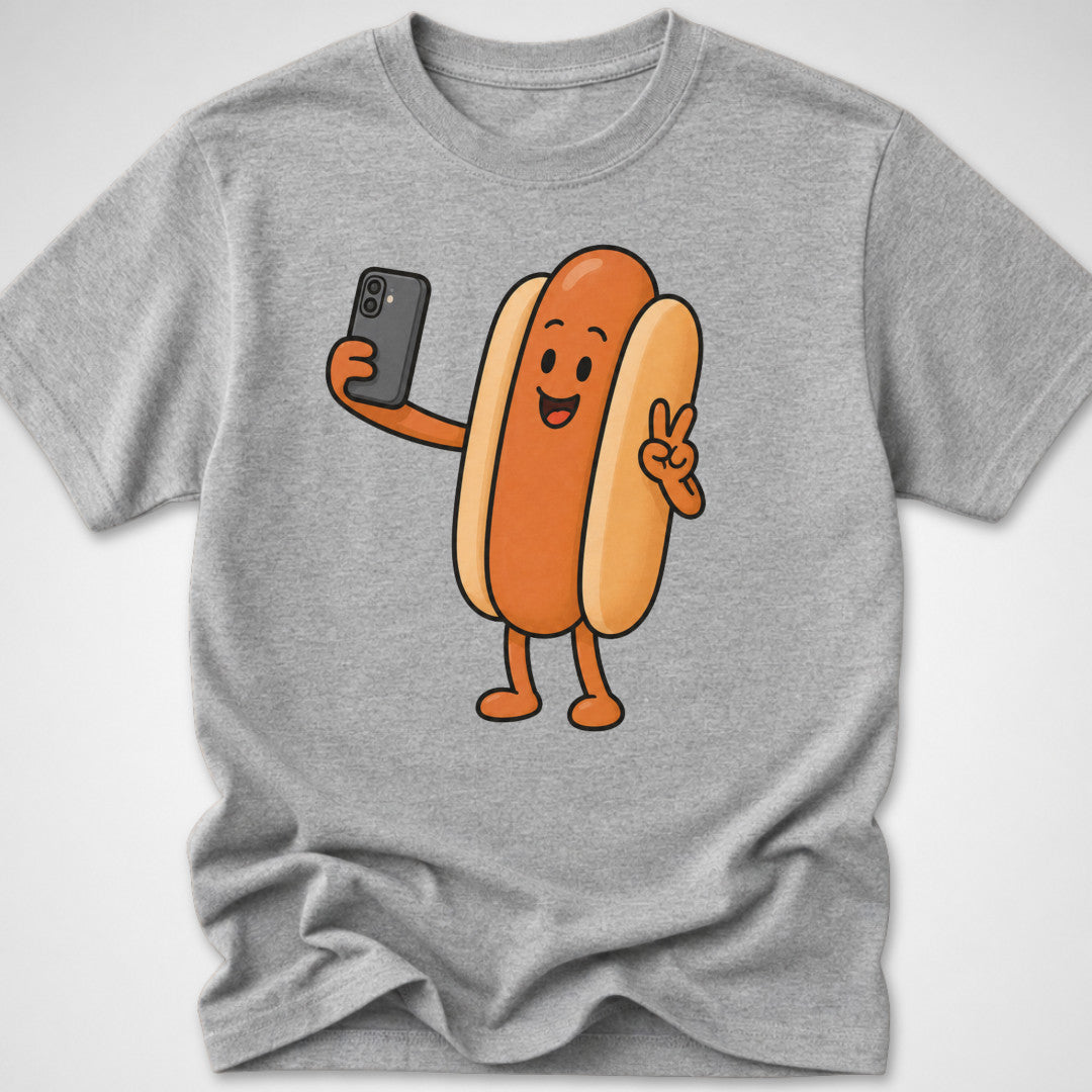Frank's Selfie — Youth Tee — Sport Grey