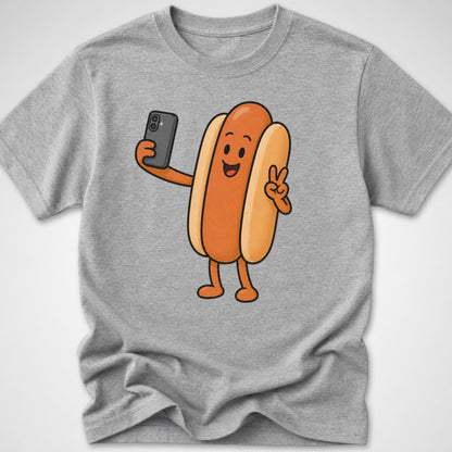 Frank's Selfie — Youth Tee — Sport Grey
