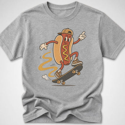 Hotdog Kickflip — Youth Tee — Sport Grey