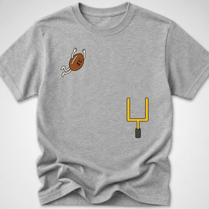 Football Dive — Youth Tee — Sport Grey