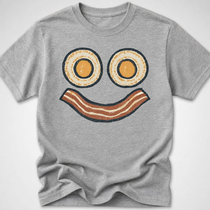 Sunnyside Smirk — Youth Tee — Sport Grey