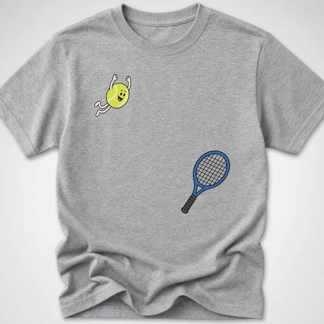 Tennis Dive — Youth Tee — Sport Grey