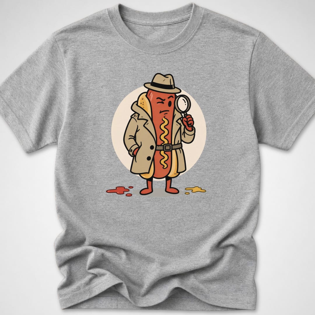 Detective Dog — Youth Tee — Sport Grey