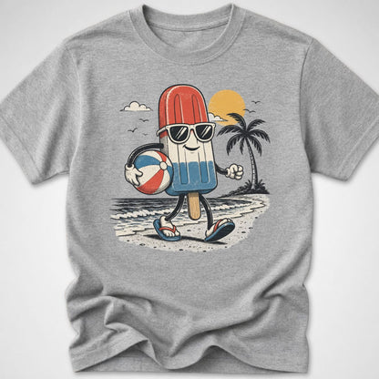 Red, White & Chill — Youth Tee — Sport Grey