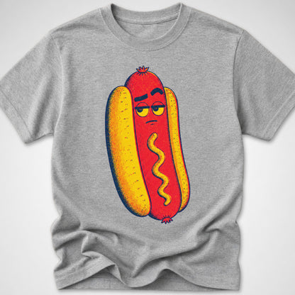 Hotdog Brow Raise — Youth Tee — Sport Grey