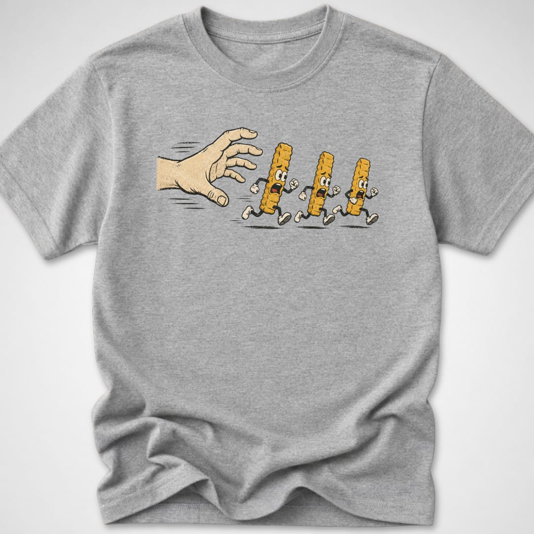 Gimmie Those Fries — Youth Tee — Sport Grey
