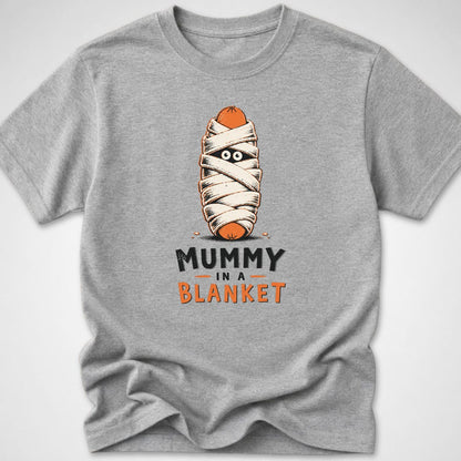 Mummy In A Blanket — Youth Tee — Sport Grey