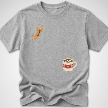 Gingerbread Dive — Youth Tee — Sport Grey
