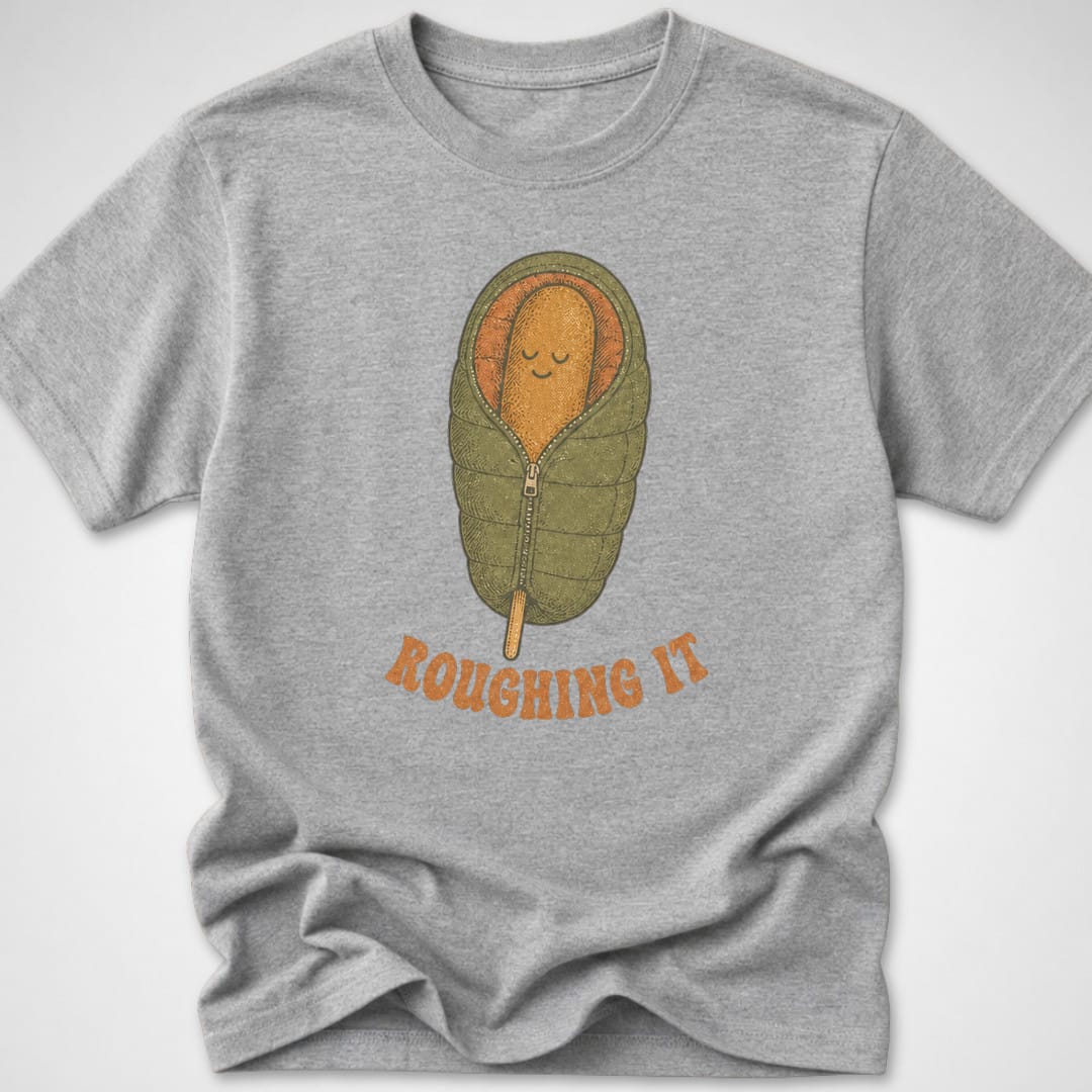 Roughing It — Youth Tee — Sport Grey