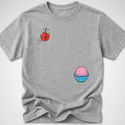 Cherry dive — Youth Tee — Sport Grey