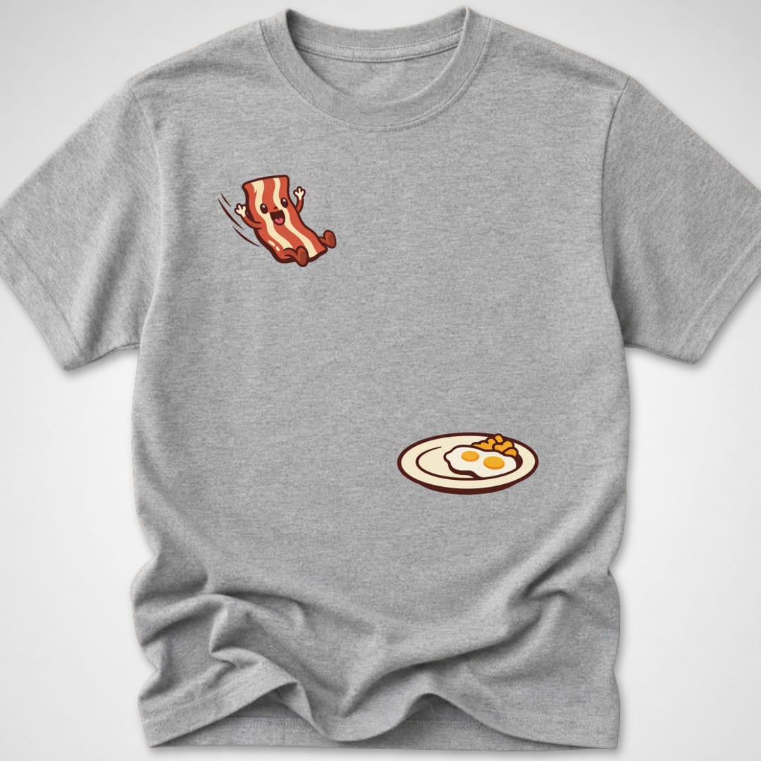 Bacon Jump — Youth Tee — Sport Grey