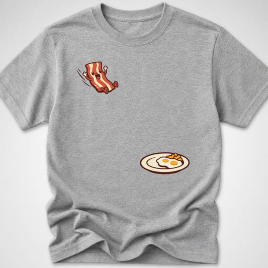 Bacon Jump — Youth Tee — Sport Grey