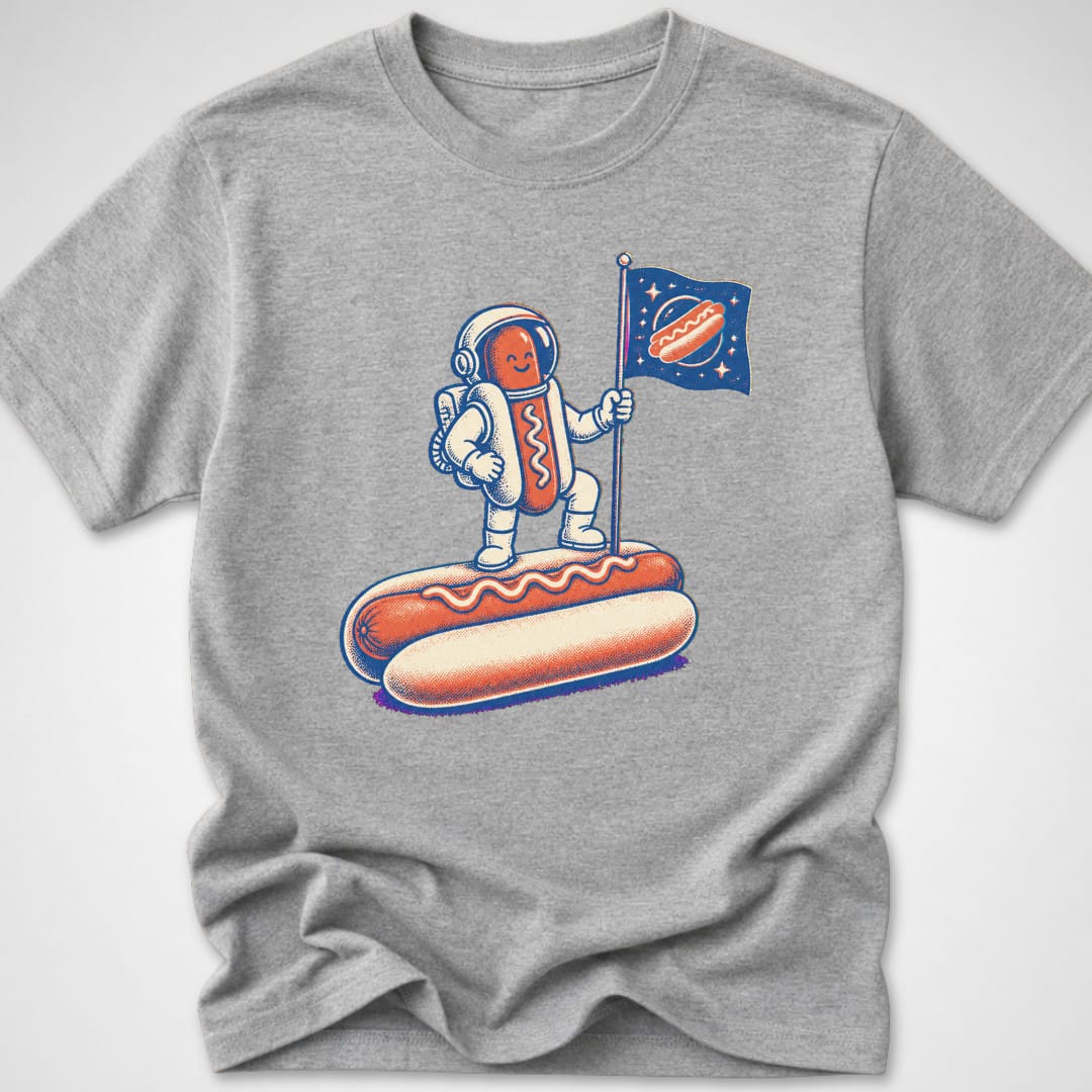 Space Dog — Youth Tee — Sport Grey