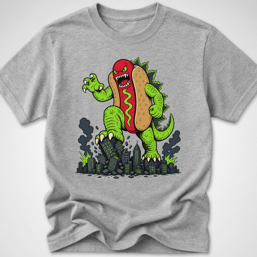 Dogzilla — Youth Tee — Sport Grey
