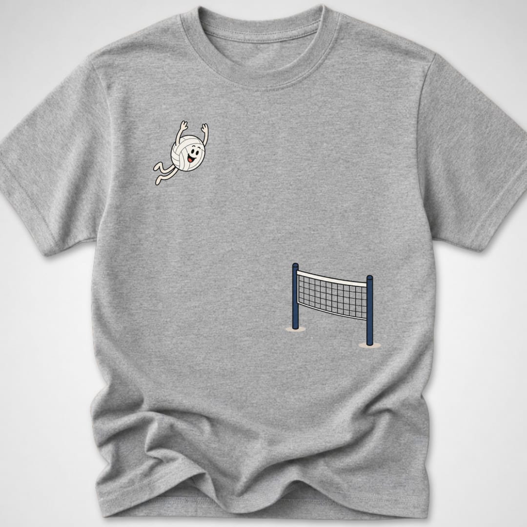 Volleyball Dive — Youth Tee — Sport Grey