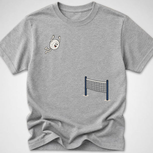Volleyball Dive — Youth Tee — Sport Grey