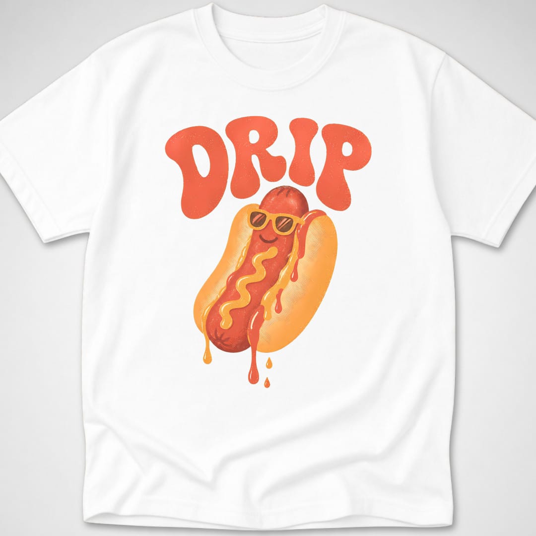 Drip — Youth Tee — White