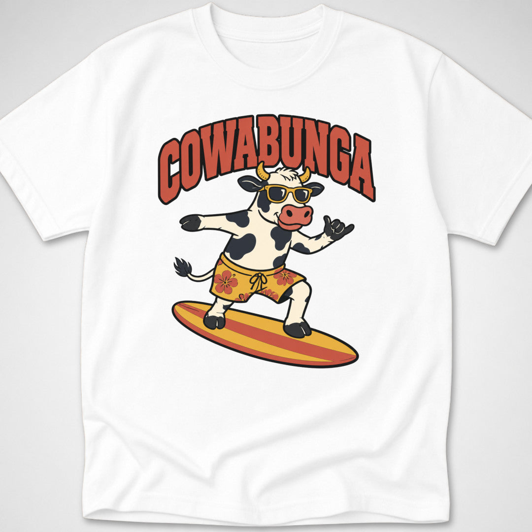 Cowabunga — Youth Tee — White