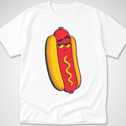 Hotdog Brow Raise — Youth Tee — White