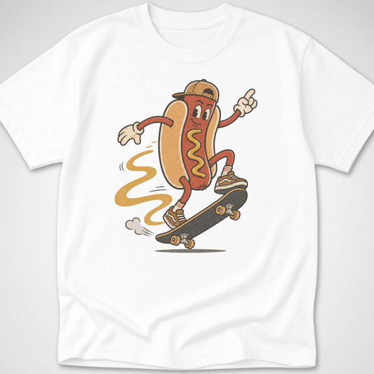 Hotdog Kickflip — Youth Tee — White