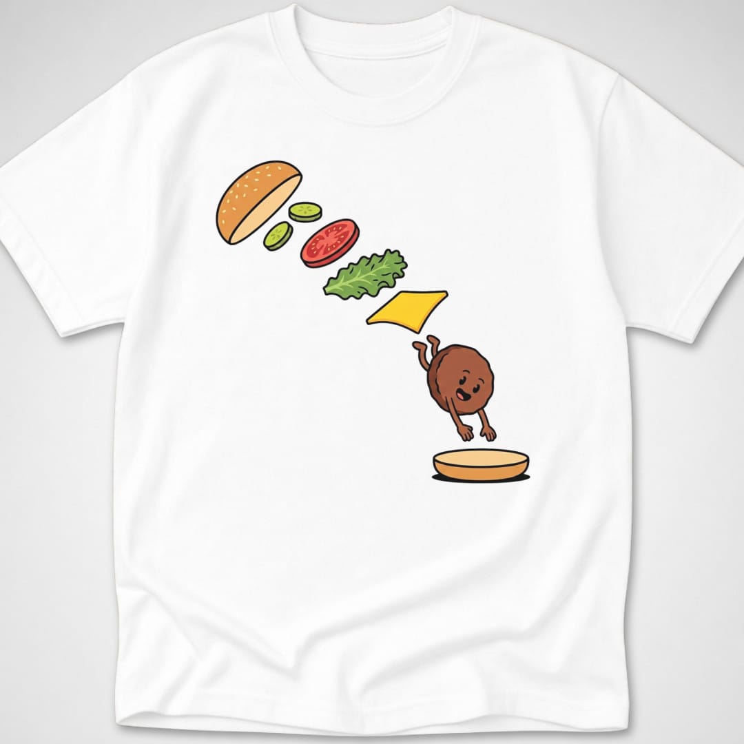 Burger Bomb — Youth Tee — White