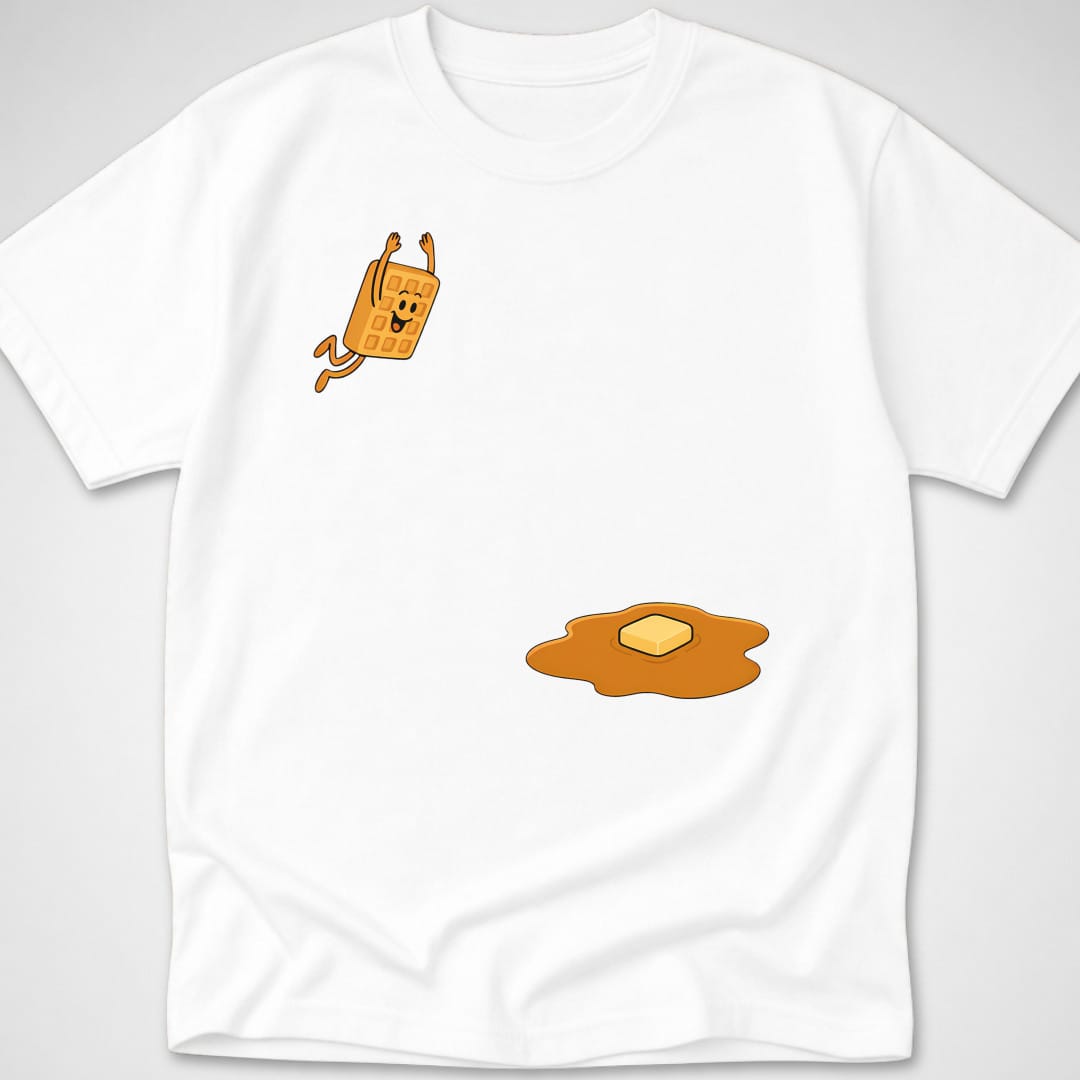 Waffle Dive — Youth Tee — White