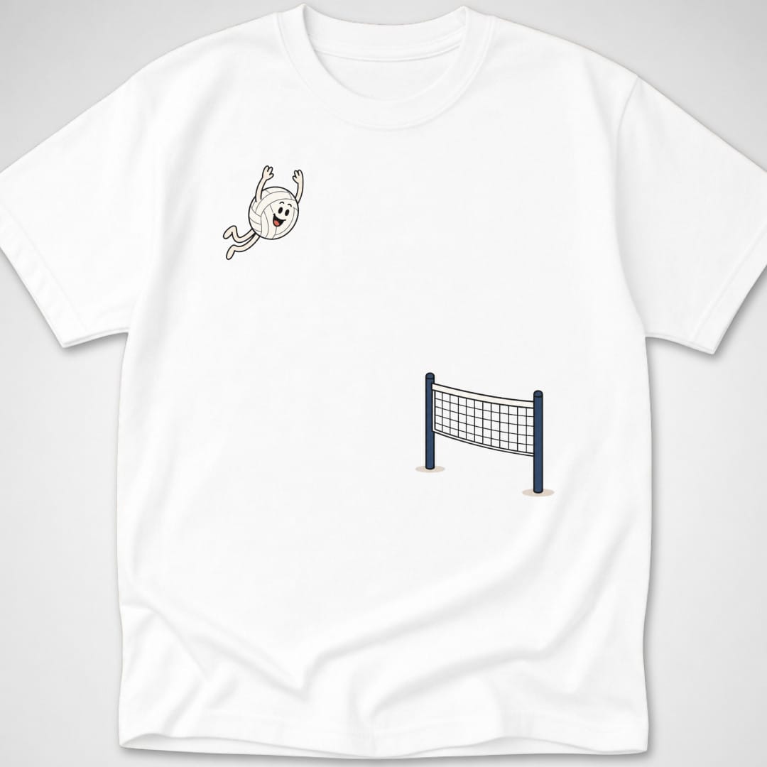 Volleyball Dive — Youth Tee — White